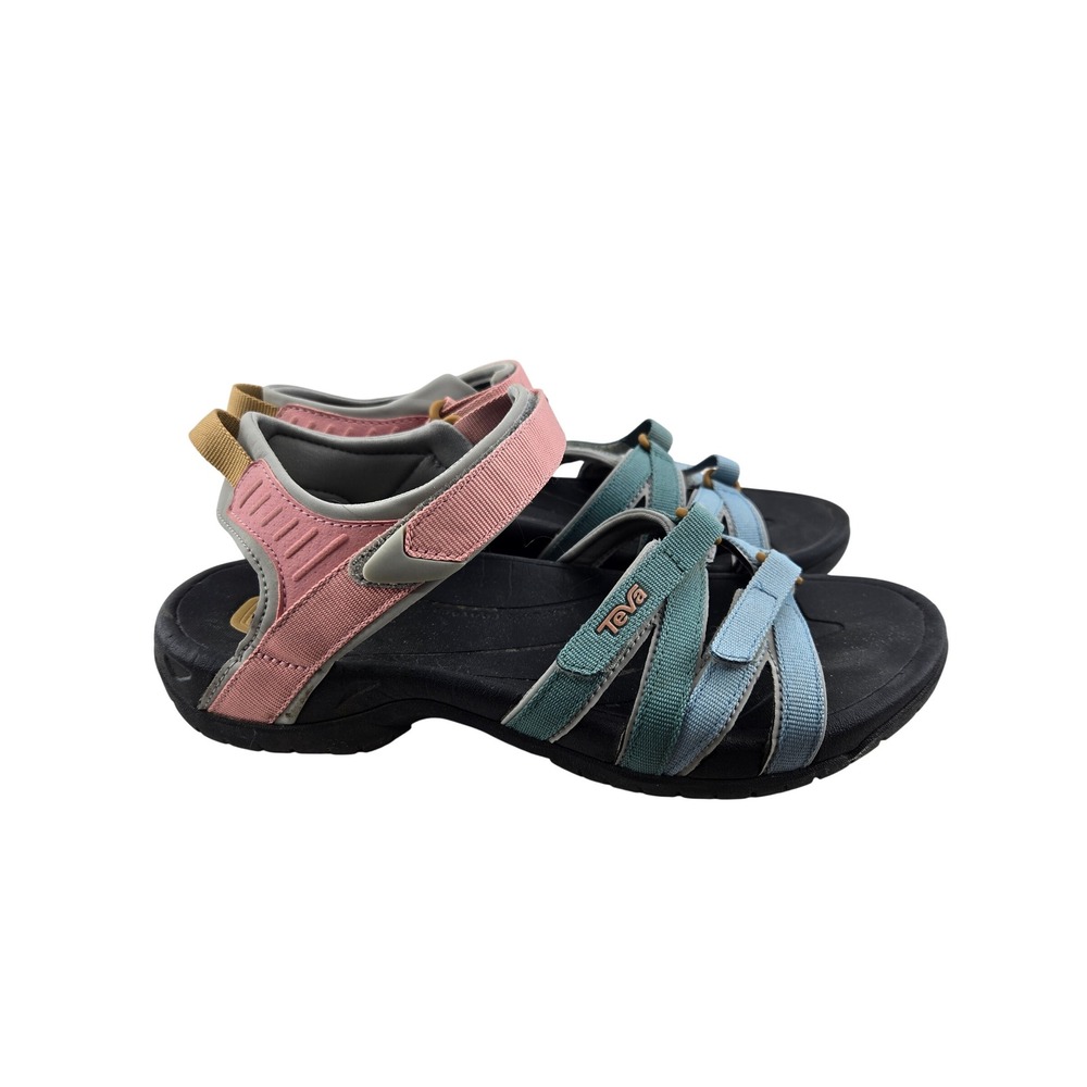 Teva Tirra Womens Hiking Sandals Light Earth Multi Pink Blue Size 9 4266